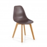 Sedia Scandinava Bergen, gambe in legno