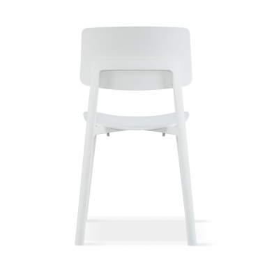 sedia da conferenza bianco etna di plastica senza braccioli 6