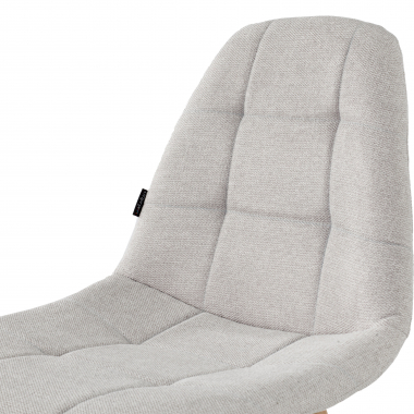 sedia scandinava grigio piedini in legno tessuto senza braccioli 7