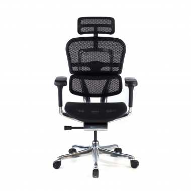 sedia ergonomica nero struttura nera rete rete transpirante braccioli regolabili 5d poggiatesta 5