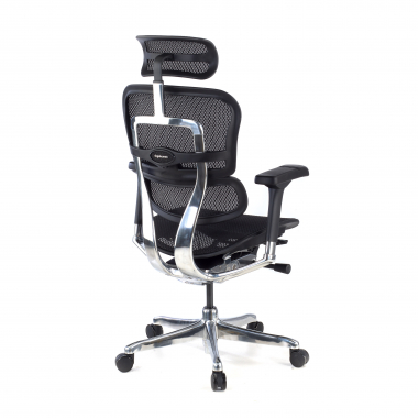 sedia ergonomica nero struttura nera rete rete transpirante braccioli regolabili 5d poggiatesta 7