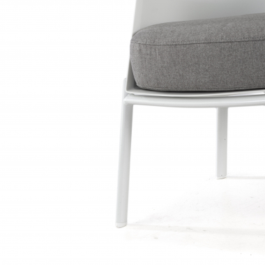sedia per sala dattesa bianco piedi in legno tessuto senza braccioli 8