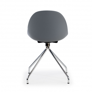 sedia sala riunione grigio base piramide di plastica senza braccioli 8