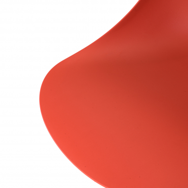 sedia sala riunione rosso base piramide di plastica senza braccioli 9