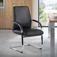 Poltrona Attesa Prestige , slitta pelle naturale