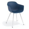 Sedia Conferenza Alice, 4 gambe, design avvolgente