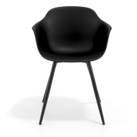 Sedia Conferenza Alice, 4 gambe, design avvolgente