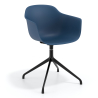 Sedia per Riunioni Alice, base piramidale