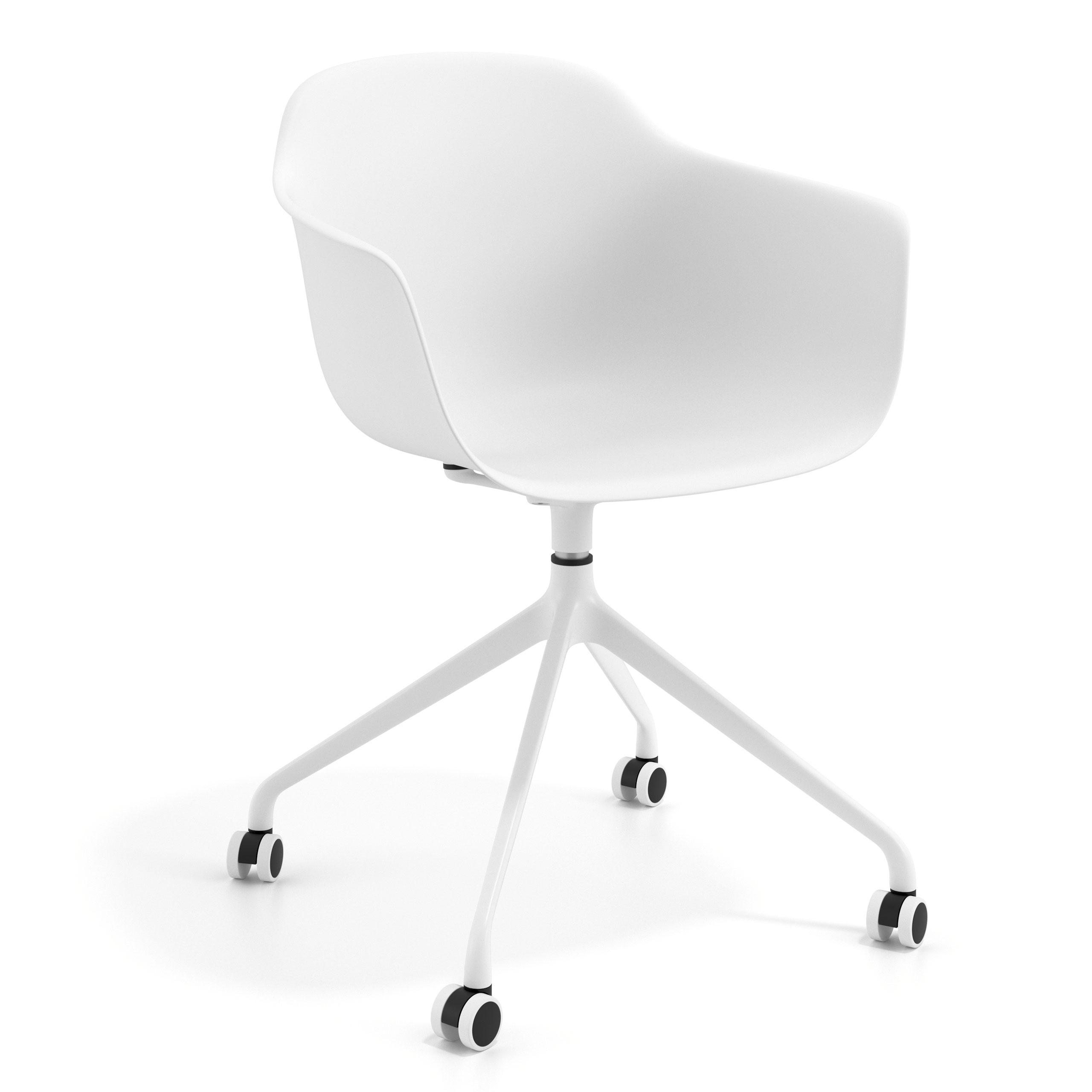 Sedia Girevole Alice, con ruote