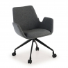 Sedia Conferenza Glamm, Cantilever, struttura in acciaio
