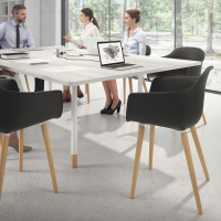 Sedia Scandinava Alice, Gambe in Legno