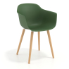 Sedia Scandinava Alice, Gambe in Legno