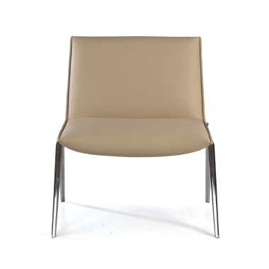 sedia per sala dattesa beige paisley ecopelle senza braccioli 3