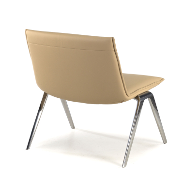 sedia per sala dattesa beige paisley ecopelle senza braccioli 5