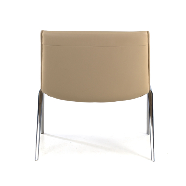 sedia per sala dattesa beige paisley ecopelle senza braccioli 6