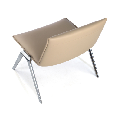 sedia per sala dattesa beige paisley ecopelle senza braccioli 7