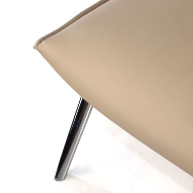 sedia per sala dattesa beige paisley ecopelle senza braccioli 9