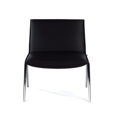 sedia per sala dattesa nero paisley ecopelle senza braccioli 3