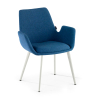 Sedia Conferenza Glamm, Cantilever, struttura in acciaio