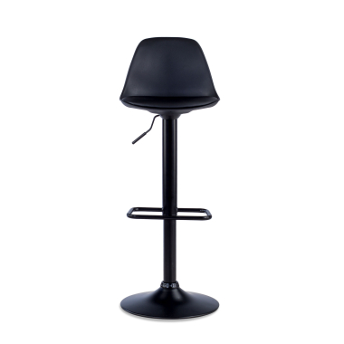 sgabello da cucina nero sgabello gambe in metallo ecopelle senza braccioli 3
