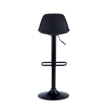 sgabello da cucina nero sgabello gambe in metallo ecopelle senza braccioli 6