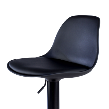 sgabello da cucina nero sgabello gambe in metallo ecopelle senza braccioli 7