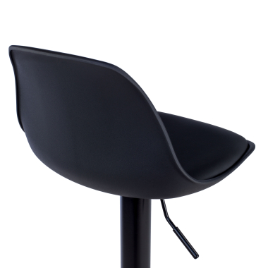 sgabello da cucina nero sgabello gambe in metallo ecopelle senza braccioli 9