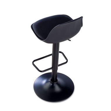 sgabello da cucina nero sgabello gambe in metallo ecopelle senza braccioli 10