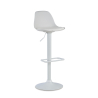 Sgabello alto Norway con gambe in metallo, design moderno