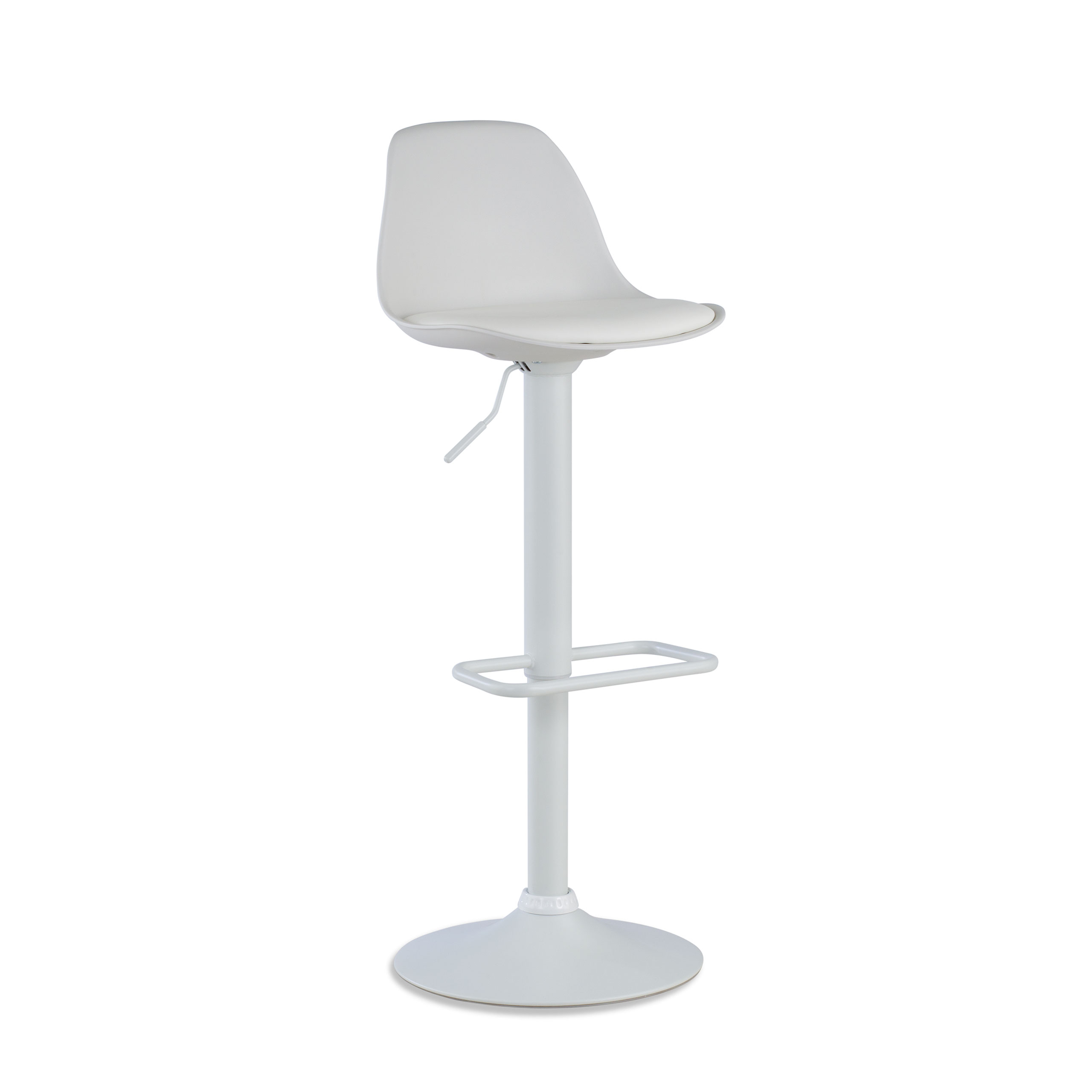 Sgabello alto Norway con gambe in metallo, design moderno