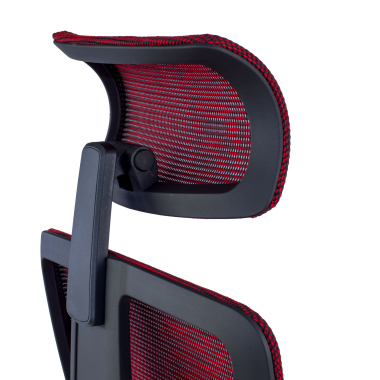 sedia ergonomica rosso quick rete transpirante braccioli regolabili 3d supporto lombare poggiatesta 9