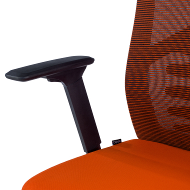 sedia ergonomica arancione quick rete transpirante braccioli regolabili 3d supporto lombare poggiatesta 9