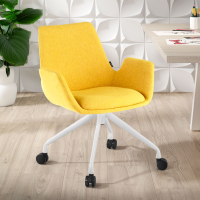 Sedia Girevole Glamm, con ruote, Resistente