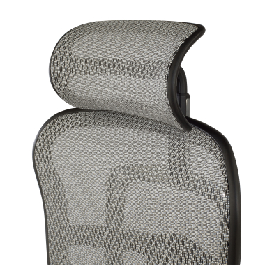 sedia ergonomica grigio struttura nera rete rete transpirante braccioli regolabili 5d poggiatesta 9
