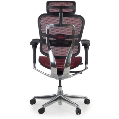 sedia ergonomica rosso struttura nera rete rete transpirante braccioli regolabili 5d poggiatesta 7