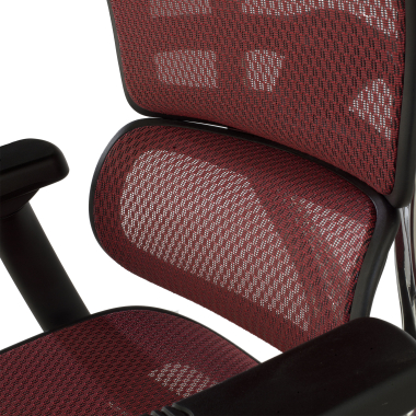 sedia ergonomica rosso struttura nera rete rete transpirante braccioli regolabili 5d poggiatesta 9