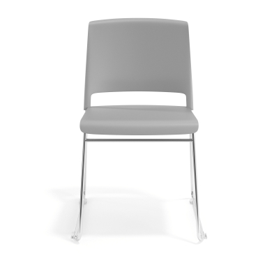 sedia da conferenza grigio senza bracci tessuto senza braccioli 6