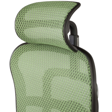 sedia ergonomica verde struttura nera rete rete transpirante braccioli regolabili 5d poggiatesta 9