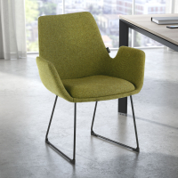 Sedia Conferenza Glamm, Cantilever, struttura in acciaio