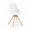 Sedia scandinava Norway, design, gambe in legno