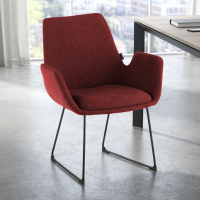Sedia Conferenza Glamm, Cantilever, struttura in acciaio