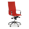 Poltrona ufficio design Brenton, telaio in acciaio, schienale alto 210866 - (Outlet)
