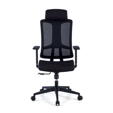 sedia ergonomica nero struttura nera rete transpirante braccioli regolabili 3d supporto lombare poggiatesta 3
