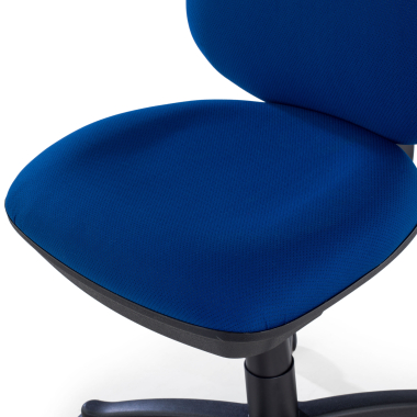 sedia da ufficio blu senza bracci tessuto senza braccioli 10