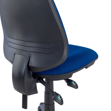 sedia da ufficio blu senza bracci tessuto senza braccioli 9