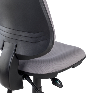 sedia da ufficio grigio senza bracci tessuto senza braccioli 9