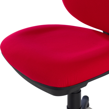 sedia da ufficio rosso senza bracci tessuto senza braccioli 9