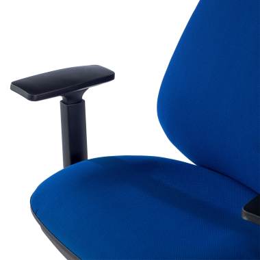 sedia da ufficio blu con bracci tessuto braccioli regolabili 1d 2