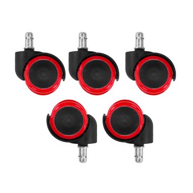 ruota per sedie ufficio rosso 11x50mm gaming 1