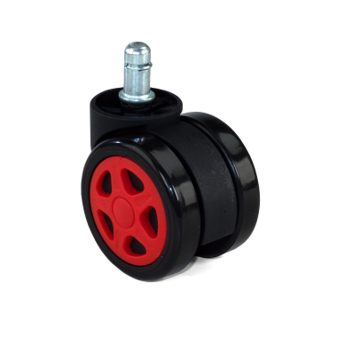 ruota per sedie ufficio rosso 11x60mm gaming 2